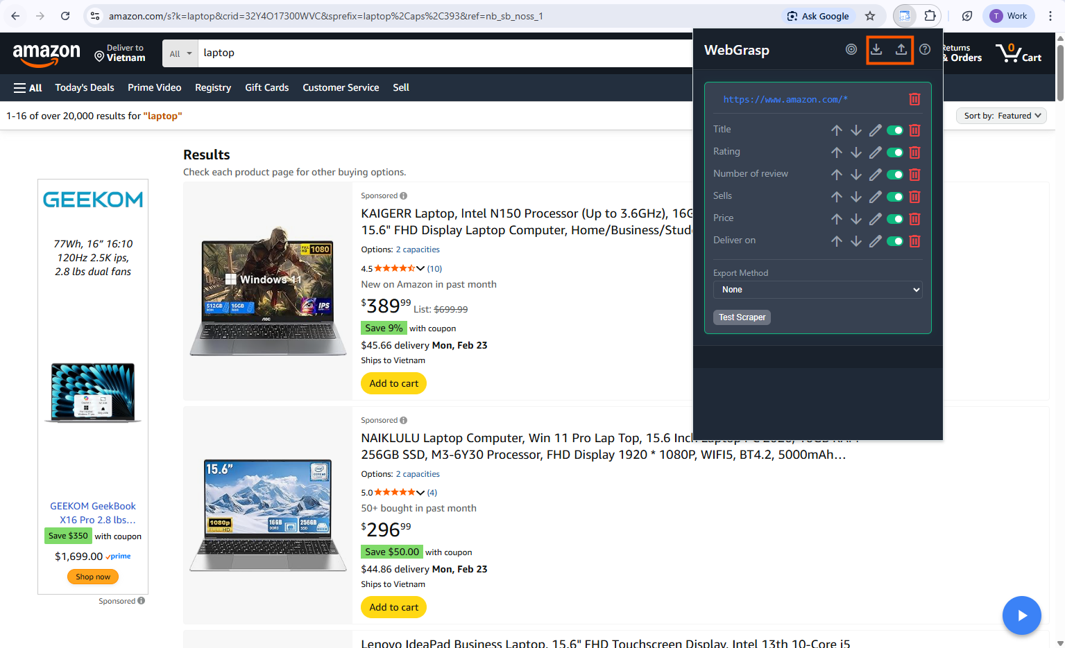 Configuration Backup UI